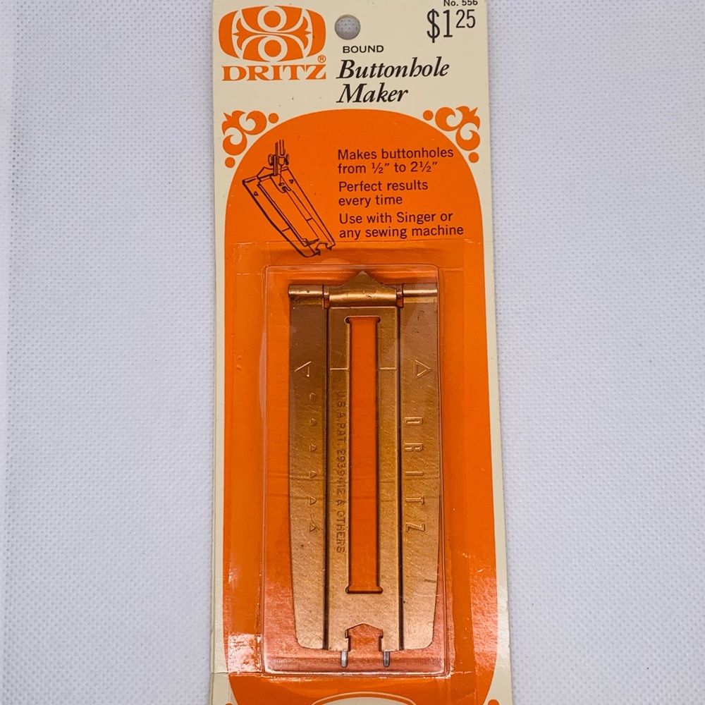 Vintage Dritz Bound Buttonhole Maker